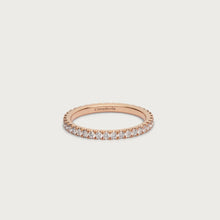 Load image into Gallery viewer, ETERNITY RING M Rose gold, diamond