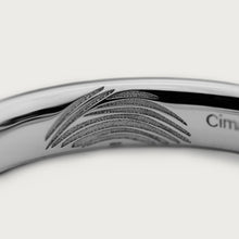 Cargar imagen en el visor de la galería, LOVE MARK WEDDING BAND ORGANIC White gold