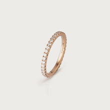 Load image into Gallery viewer, ETERNITY RING M Rose gold, diamond
