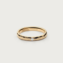 Загрузить изображение в средство просмотра галереи, LOVE MARK WEDDING BAND ORGANIC Yellow gold, diamond
