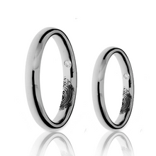 Laden Sie das Bild in den Galerie-Viewer, LOVE MARK WEDDING BANDS White gold, diamond
